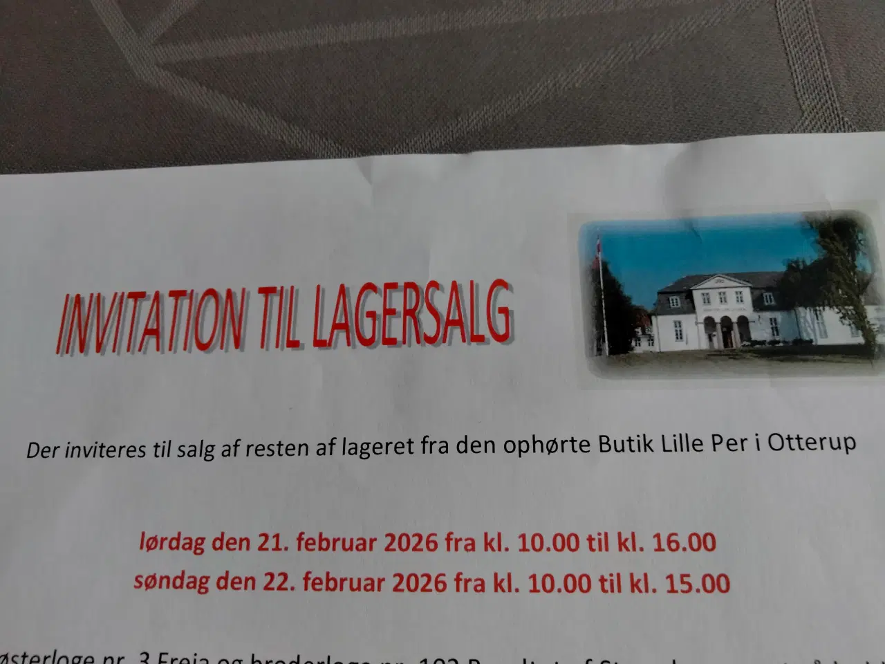 Billede 1 - Lagersalg fra ophørt butik - KUN NYE VARER