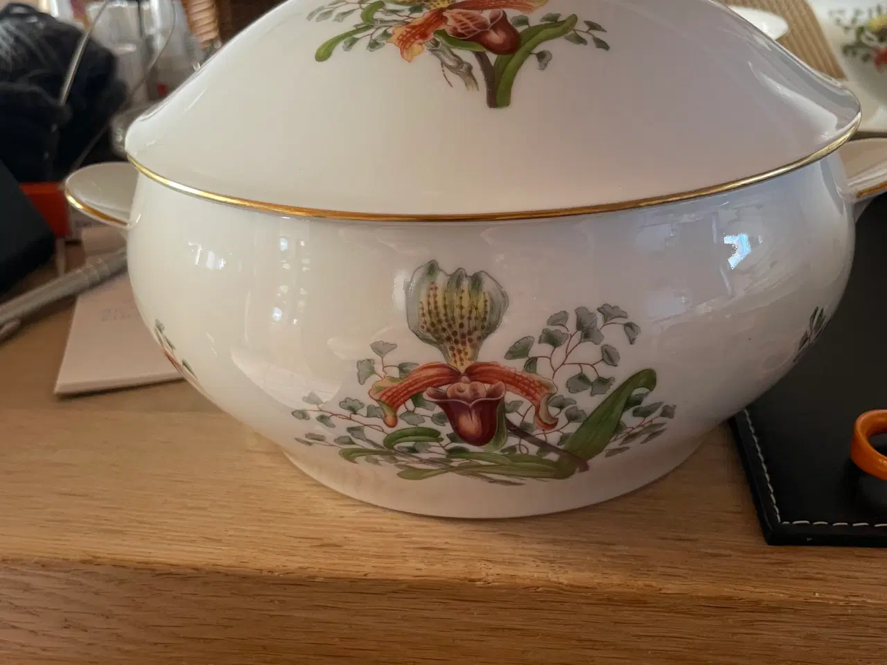 Billede 3 - B&G Fruesko orkidé porcelæn