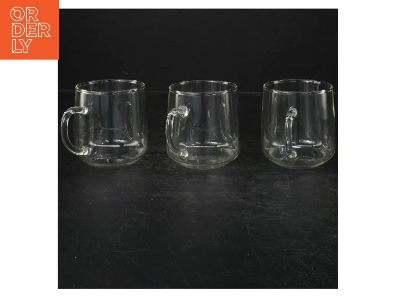Billede 1 - Glas krus med hank (str. Ø. 7 cm)