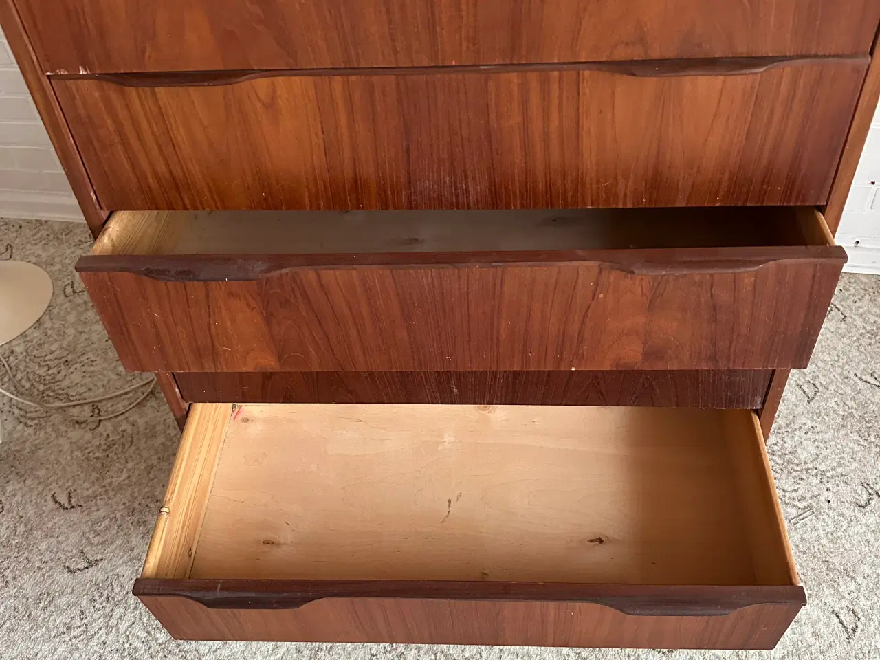 Billede 3 - Flot teakkommode med 6 skuffer