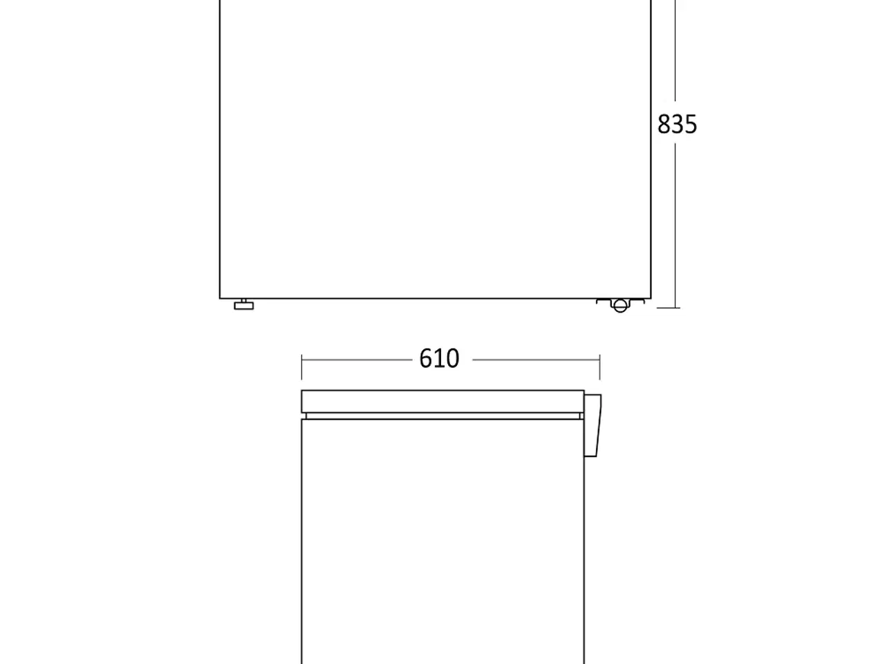 Billede 8 - Scandomestic Kummefryser 299 Liter – SCCF300WD