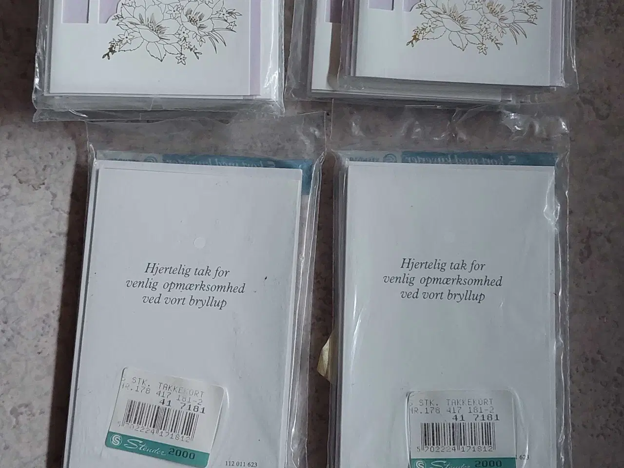 Billede 1 - Takkekort til bryllup 