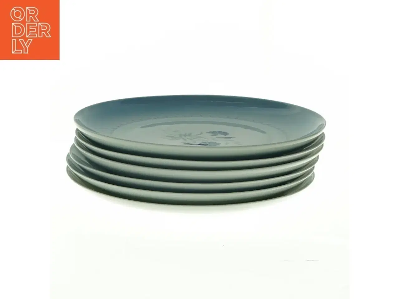 Billede 3 - Porcelænstallerkener med blomstermotiv, kornblomst, demeter fra Bing Og Grøndahl (str. Diameter 24 cm)