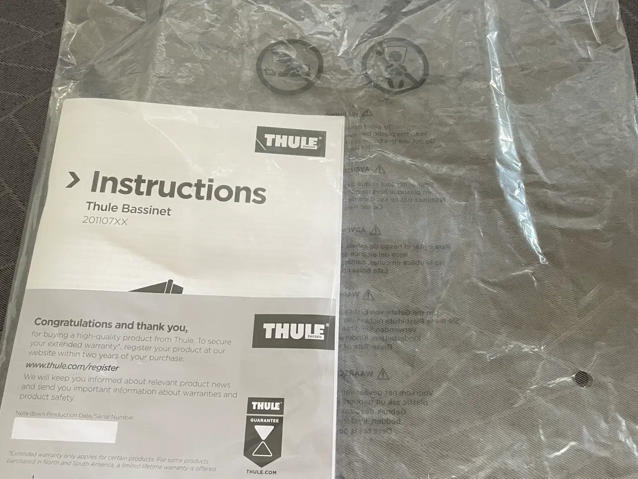Billede 9 - Ny Thule Bassinet Lift/barnevognskasse 0-6 mdr