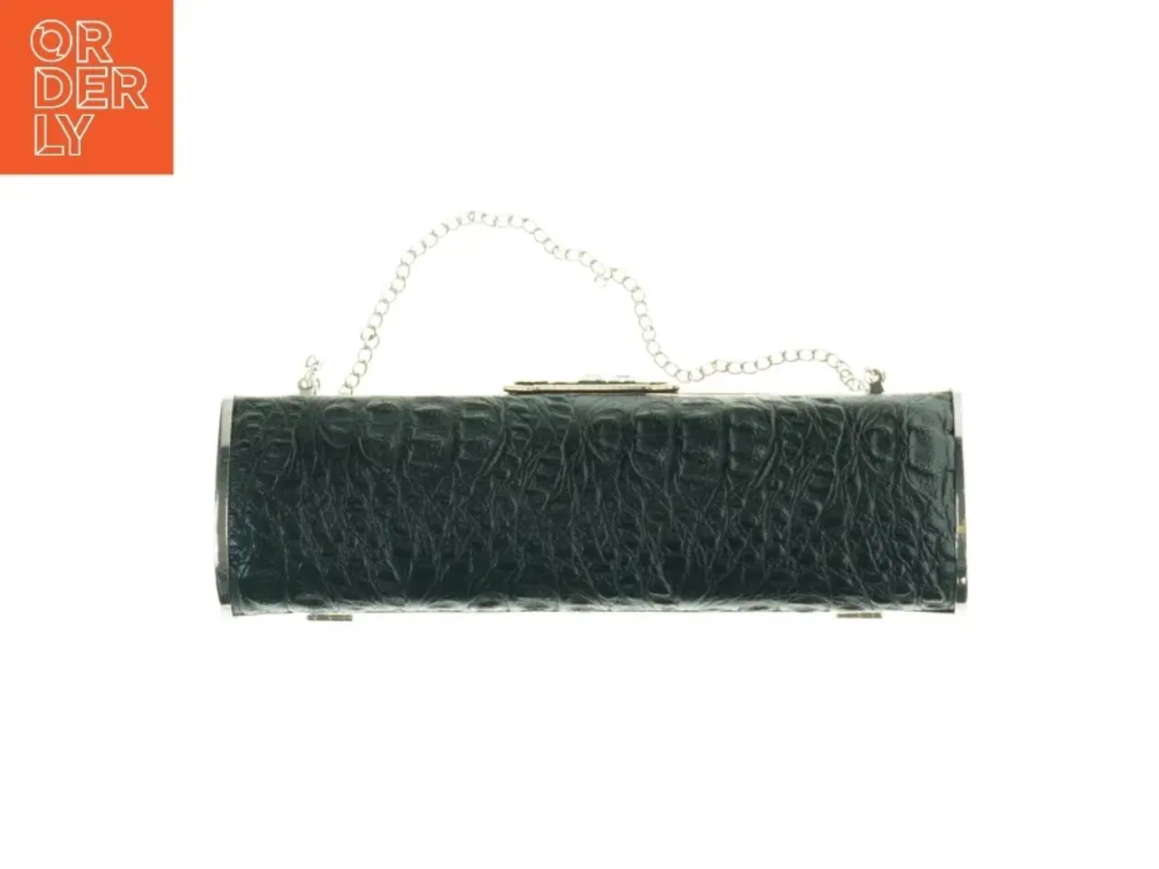 Billede 2 - Aften clutch med krokodillepræg (str. 25 x 8 cm)
