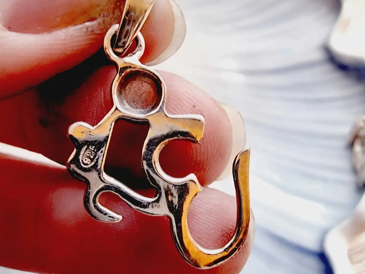 Billede 3 - Stort Sterling sølv vedhæng håndlavet