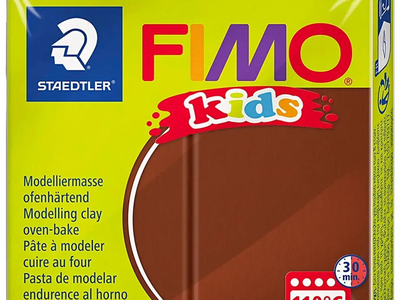 Billede 1 - FIMO® Kids ler, brun - 42g kreativitet til børn