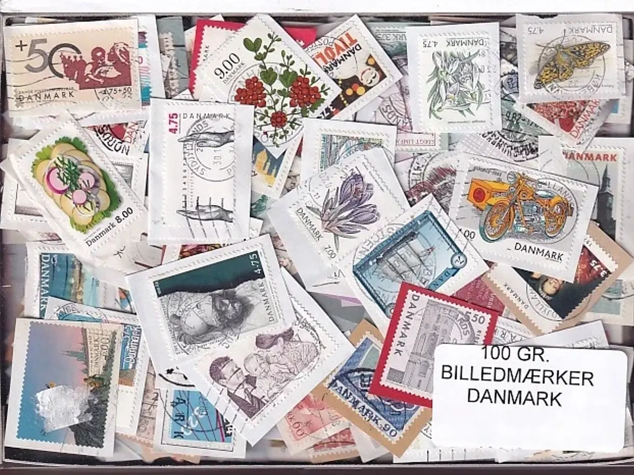 Billede 1 - Danmark 100 g. Billedmærker Enkeltklip - Ny varer hjemkommet 25 - 08 - 2024