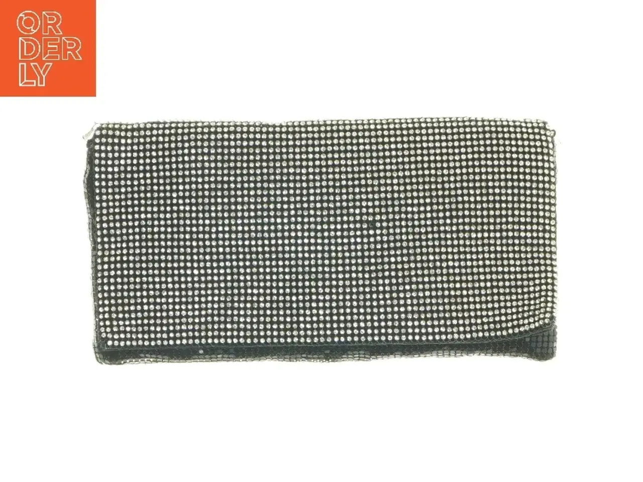 Billede 1 - Praktisk clutch taske med perler (str. 25x13 cm)