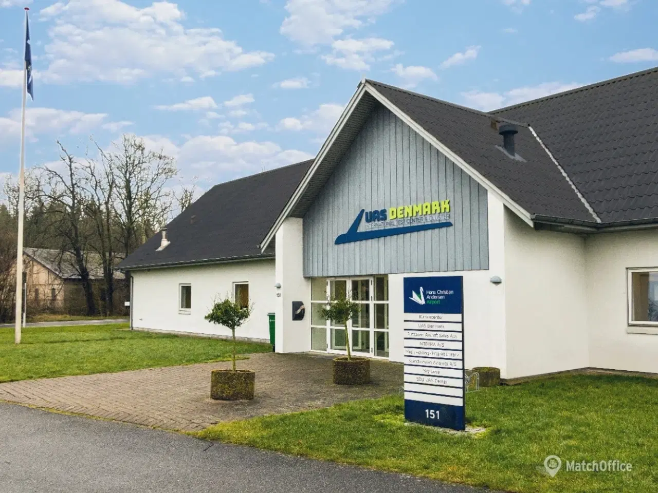 Billede 1 - Kontorer og pladser for droneindustrien i dronetestcenteret