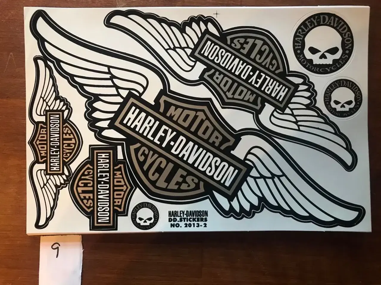 Billede 7 - Stickers, Harley - sæt á 4 stk. A4 ark