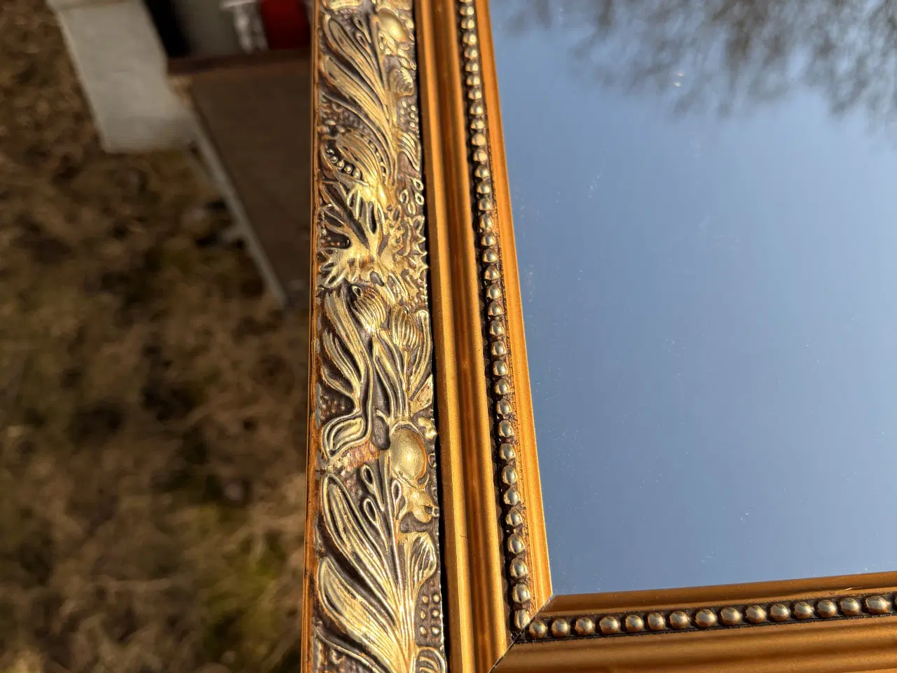 Billede 3 - Spejl 240x70cm med “guld” ramme