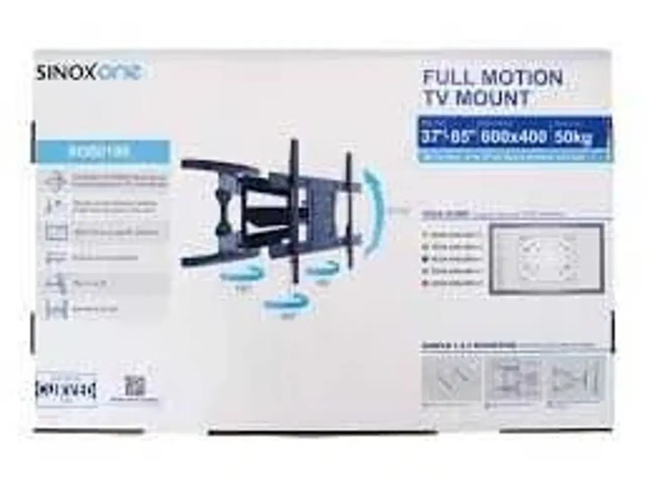 Billede 2 - Sinox One full motion  TV vægbeslag. 37"-85"