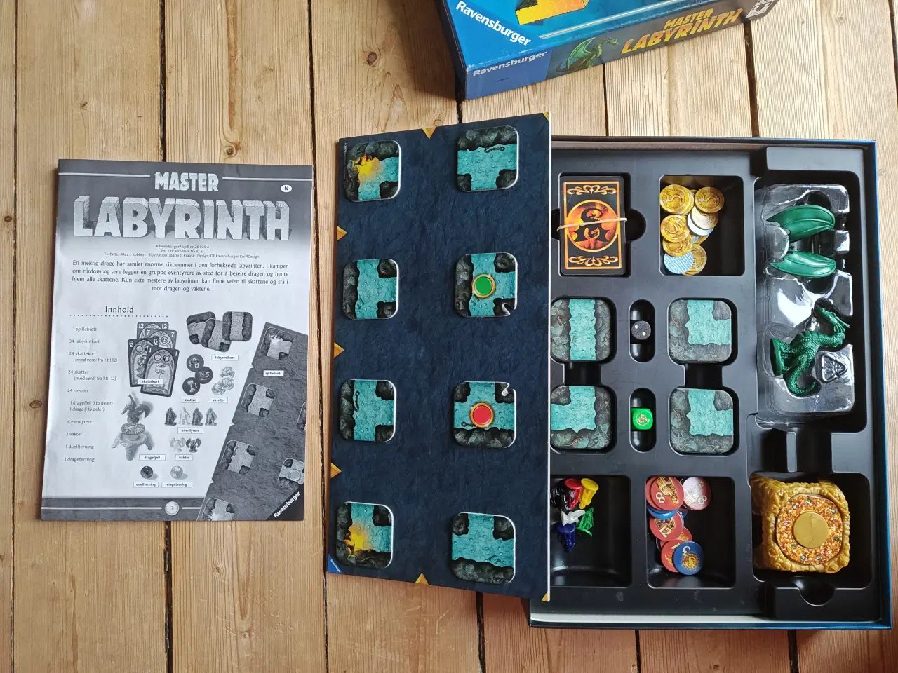 Billede 2 - Master Labyrinth Brætspil (NYERE udgave med Drage)
