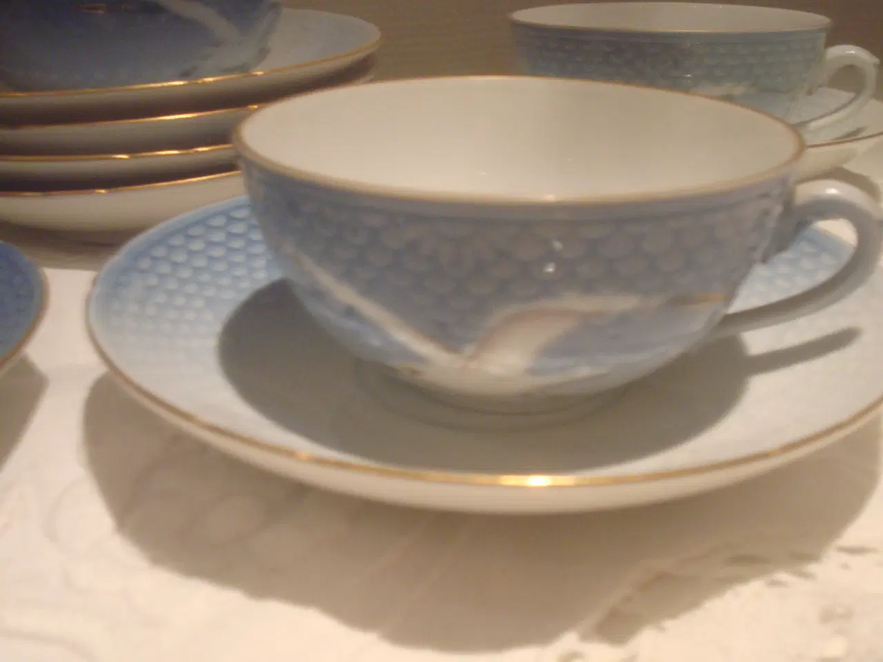 Billede 2 - MÅGE m/GULD, chokoladekopper m/underskåle, FLOT S 