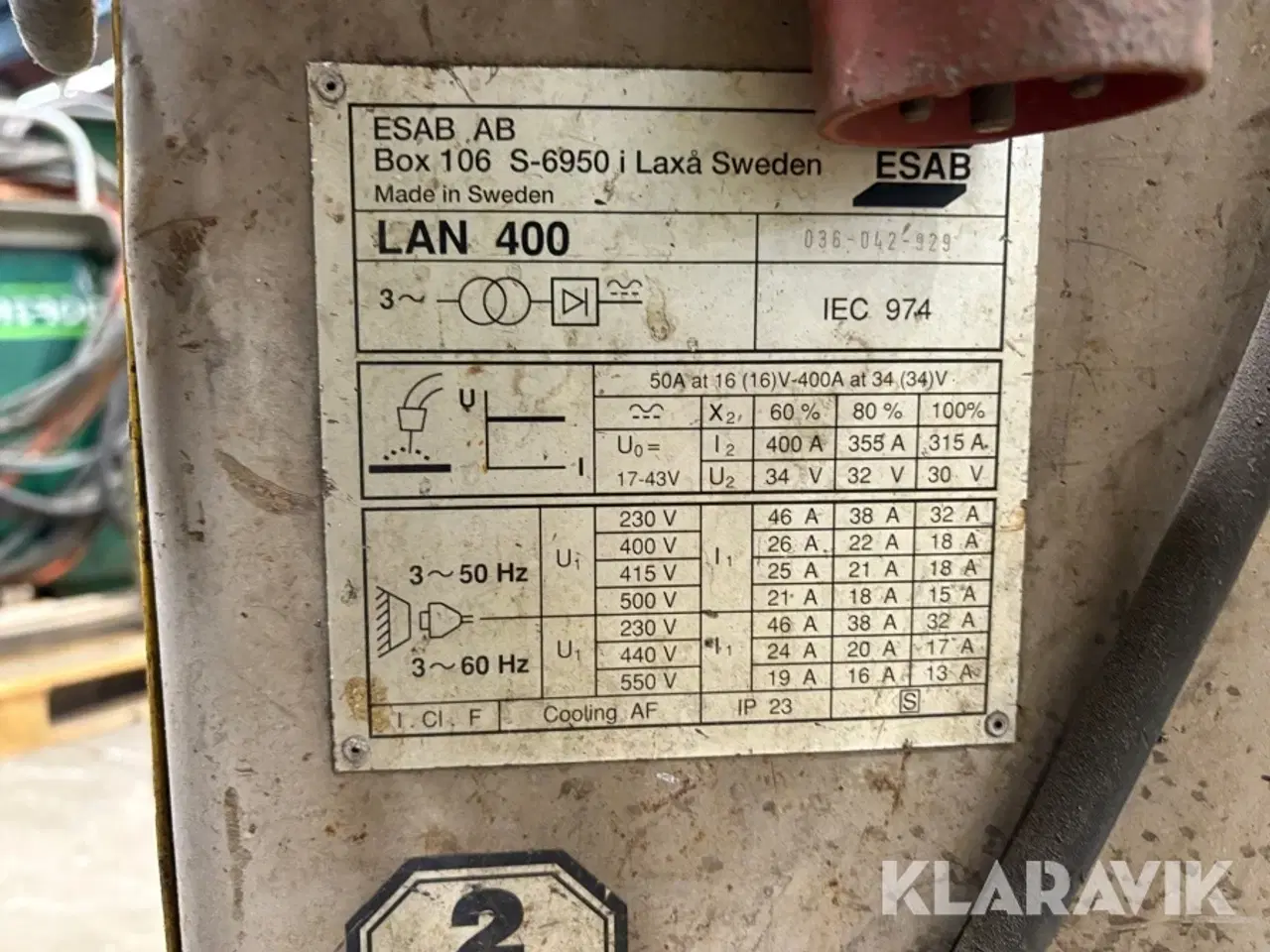 Billede 5 - Svejsemaskine Esab LAN 400