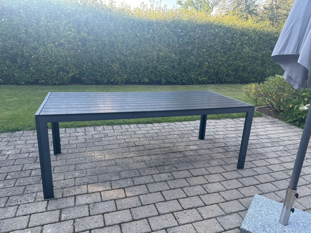 Billede 1 - Havebord non wood sort antracitgråt aluminium stel