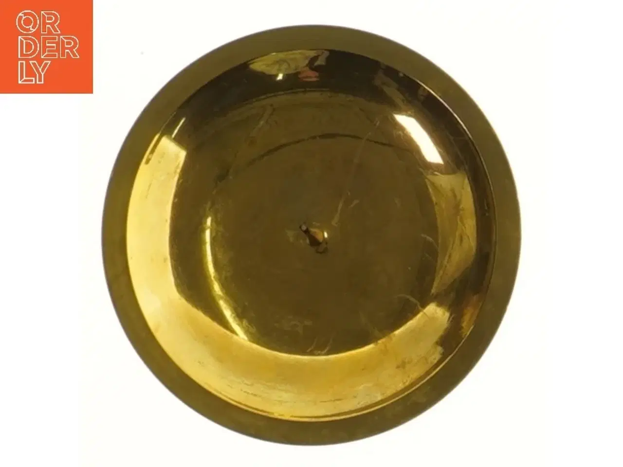 Billede 3 - Antik messing lysestage (str. Ø 11 cm)