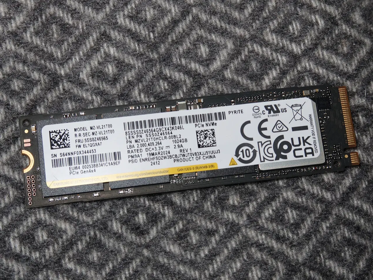 Billede 2 - Samsung M.2 SSD harddisk - 1 TB