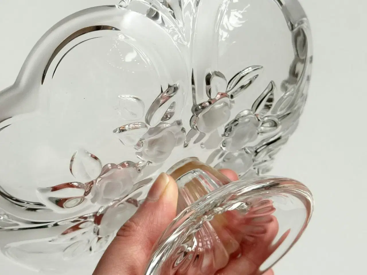 Billede 4 - Waltherglas, glasopsats, krystal m blomster