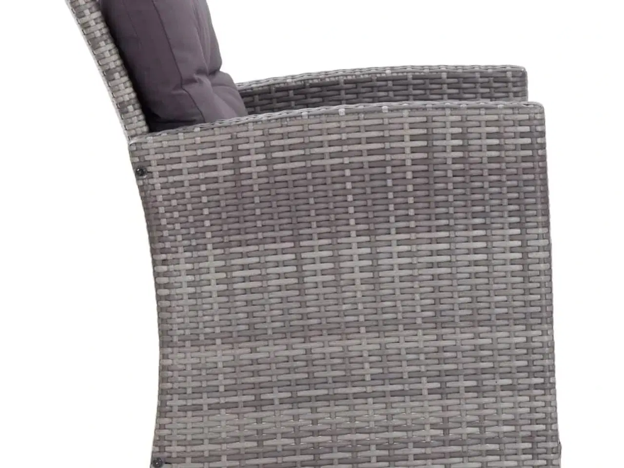 Billede 7 - Loungesæt til haven 6 dele med hynder polyrattan mørkegrå