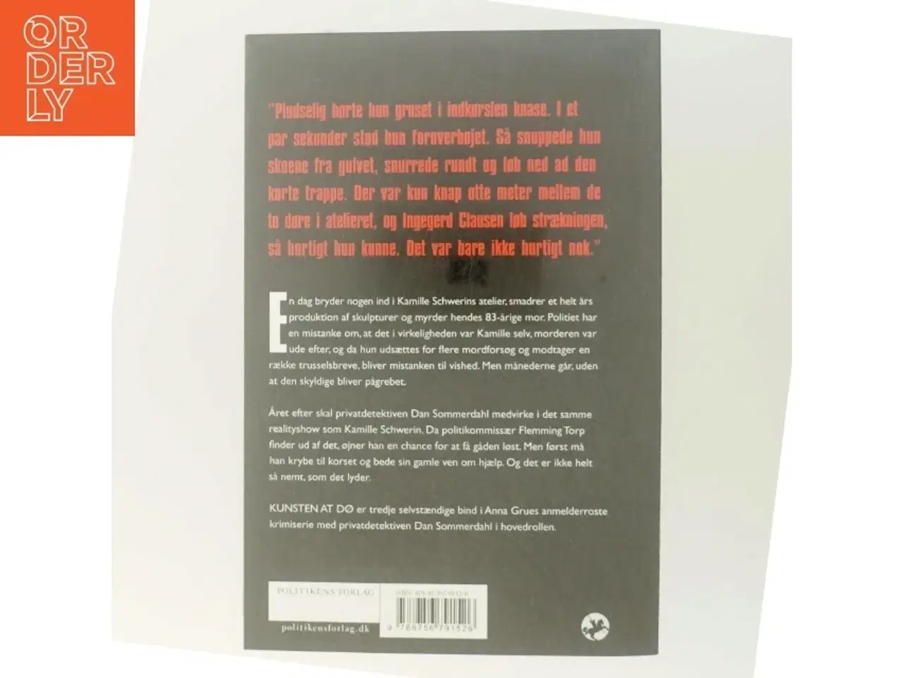 Billede 3 - Kunsten at dø af Anna Grue (Bog)