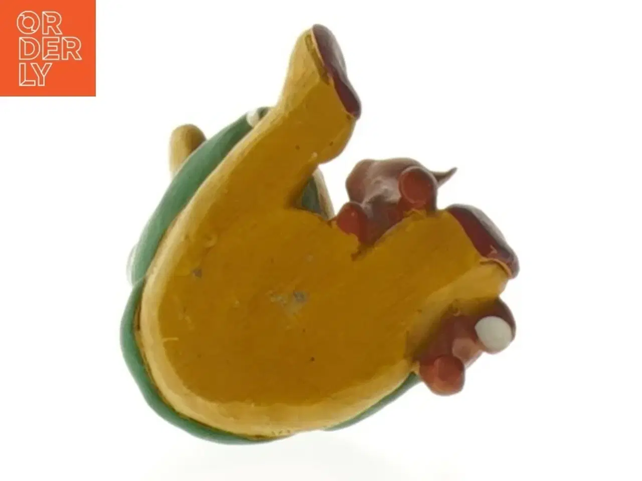 Billede 2 - Keramikfigur af bamse med kat (str. 5 cm)