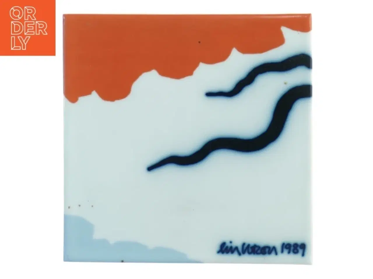 Billede 1 - Dekorativ fajance flise (str. 20 gang i 20 cm)