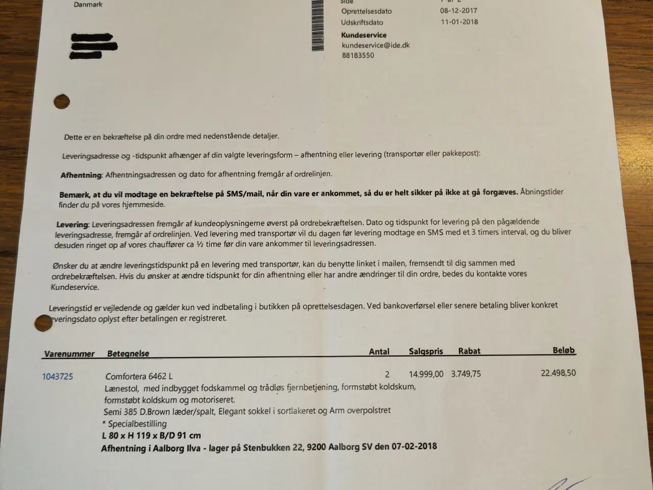 Billede 5 - 2 stk. Hjort Knudsen lænestol