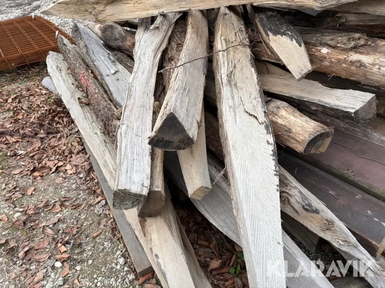 Billede 3 - Hegnspæle Egetræ kvarte - 40 styk