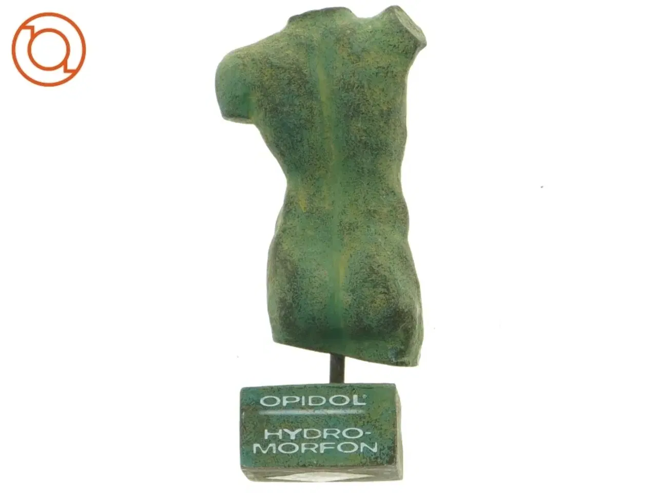 Billede 2 - Skulptur af mandekrop (str. 14 x 6 cm)