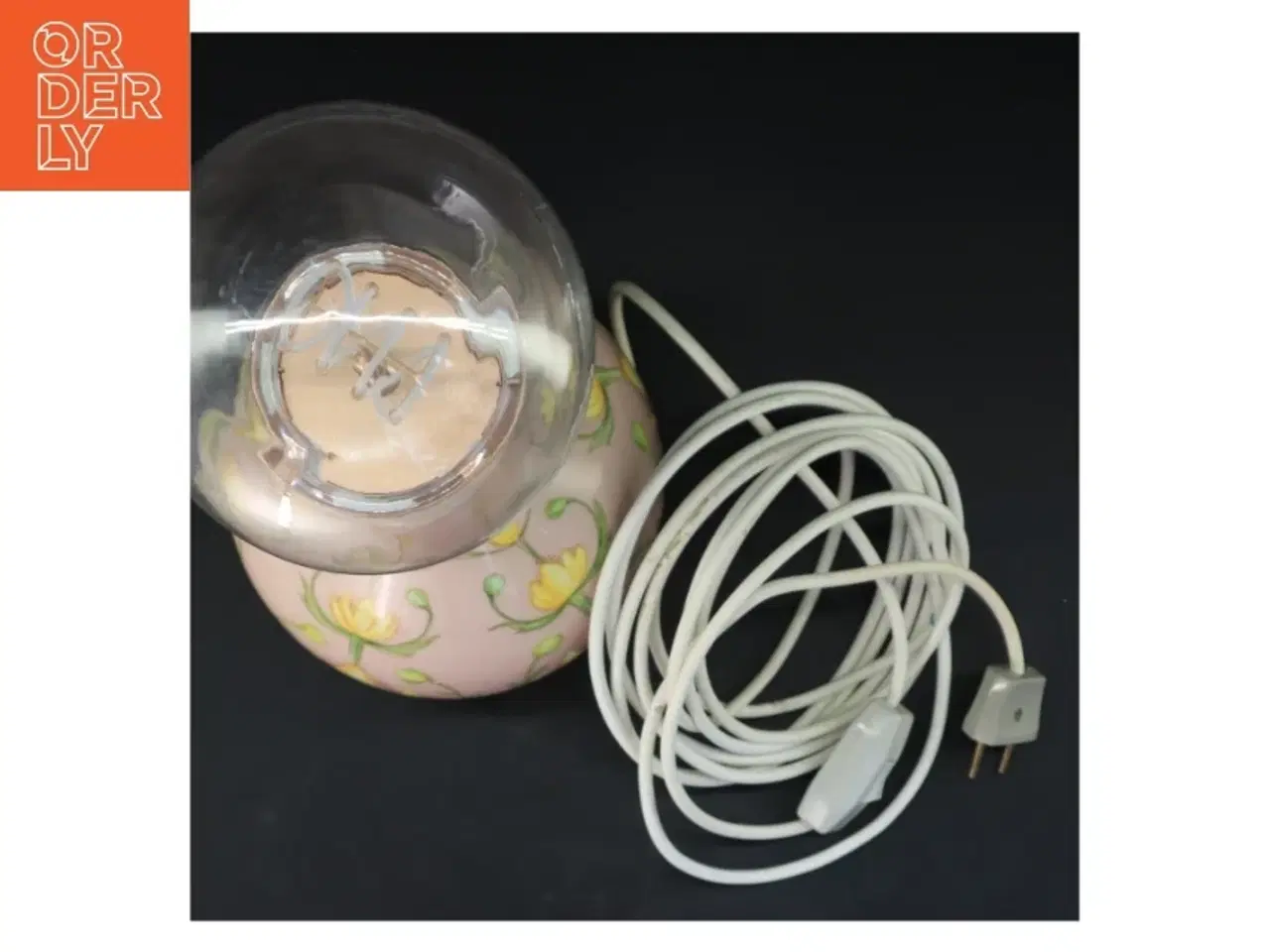 Billede 2 - Keramik lampe med retro pære (str. 41 cm)