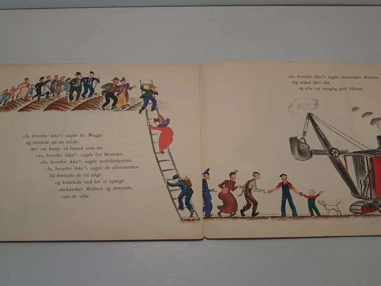 Billede 5 - Aage Børresen:Gravemaskinen Amanda.1. udg. 1939
