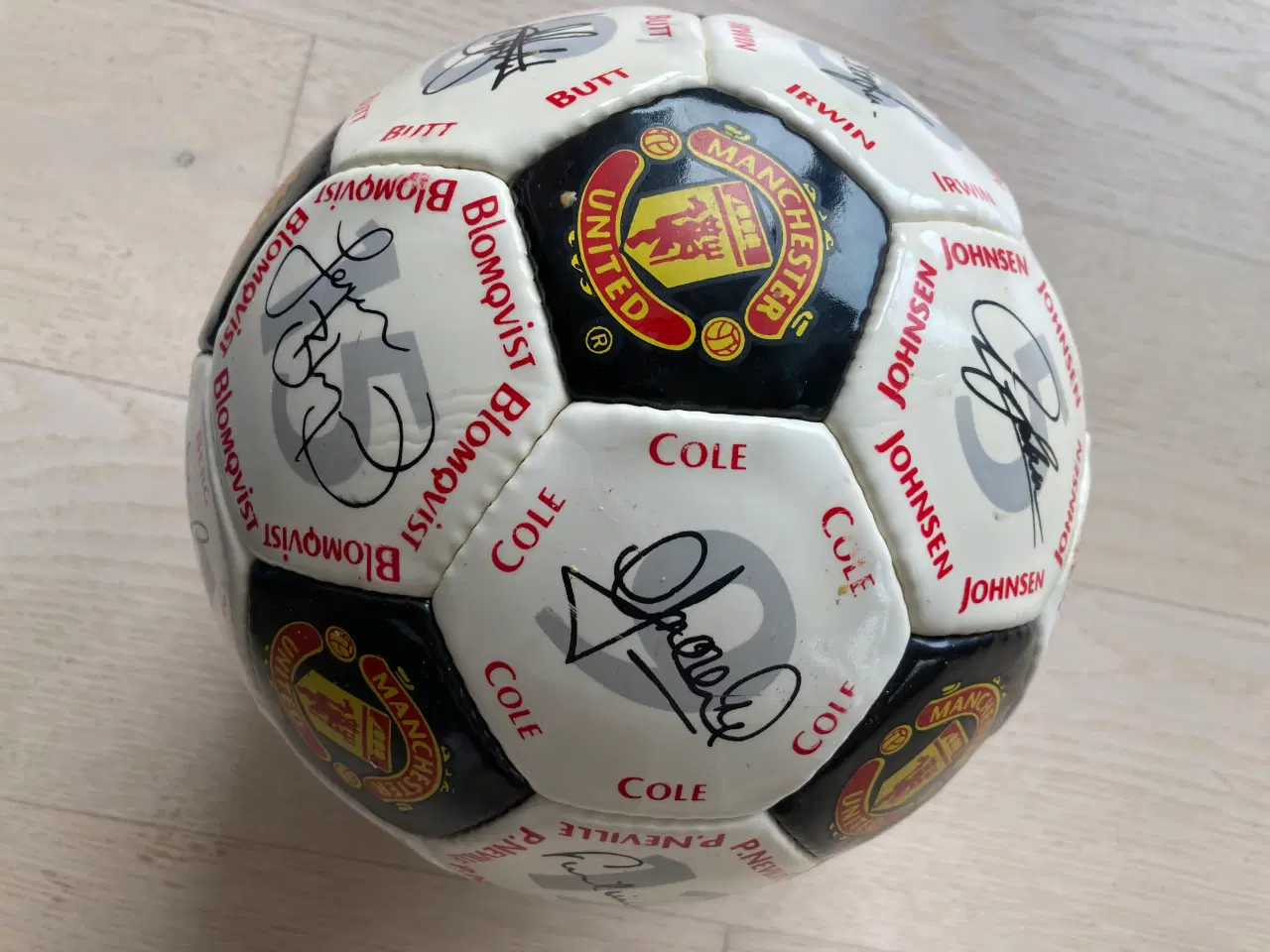 Billede 3 - Manchester United fodbold 1998-1999 med autografer