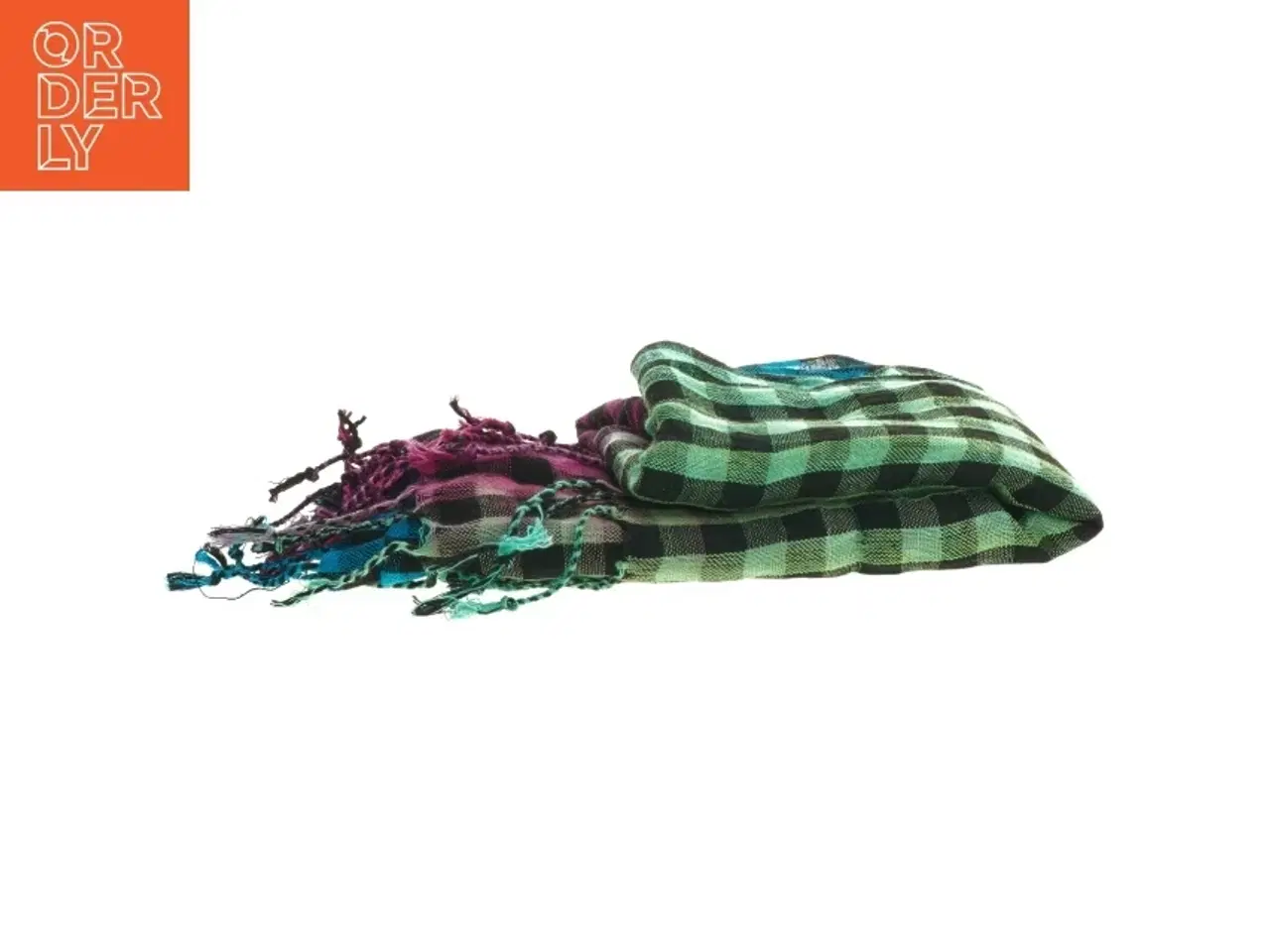 Billede 4 - Tørklæde med tern(str. 160x54 cm) (str. 160x54 cm)