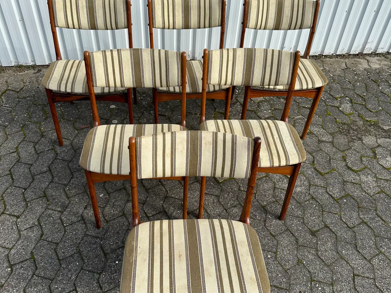 Billede 3 - 6 stk. retro spisebordsstole i Palisander