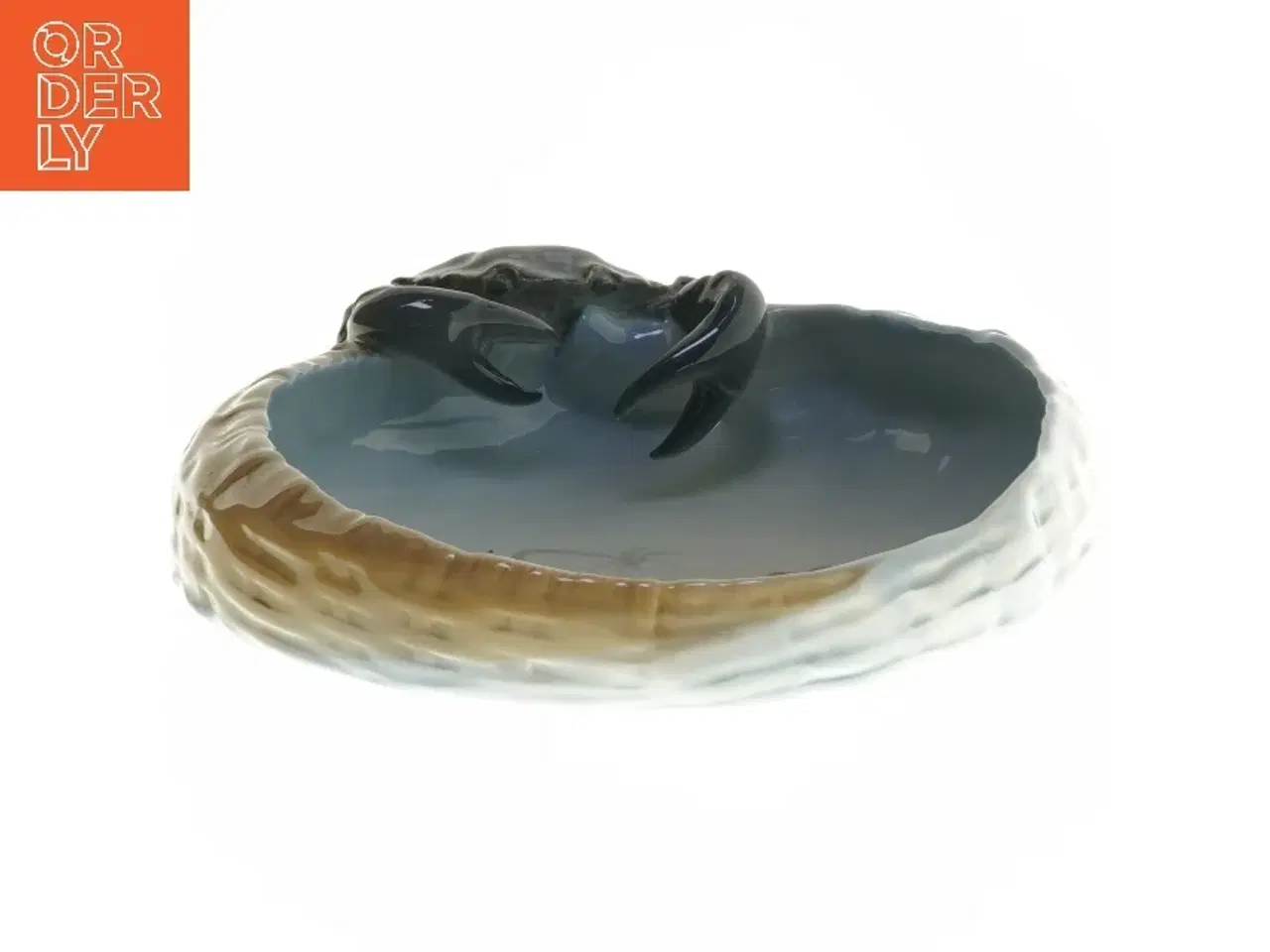 Billede 3 - Royal Copenhagen skål med krabber og fiskemotiv fra Royal Copenhagen (str. Ø 23 cm)