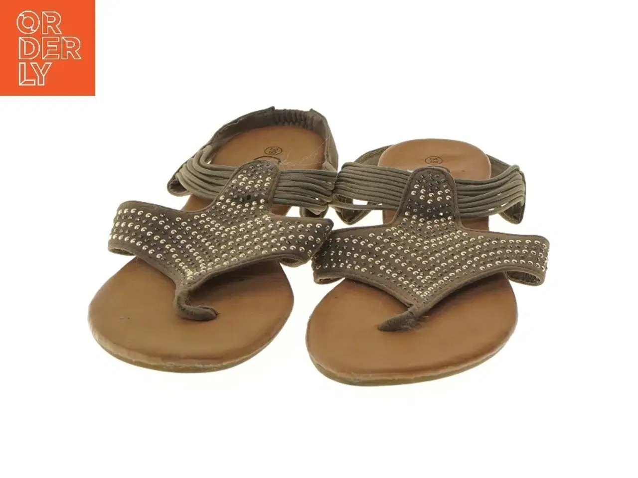 Billede 3 - Brune sandaler med sten fra Gina (str. 39 )