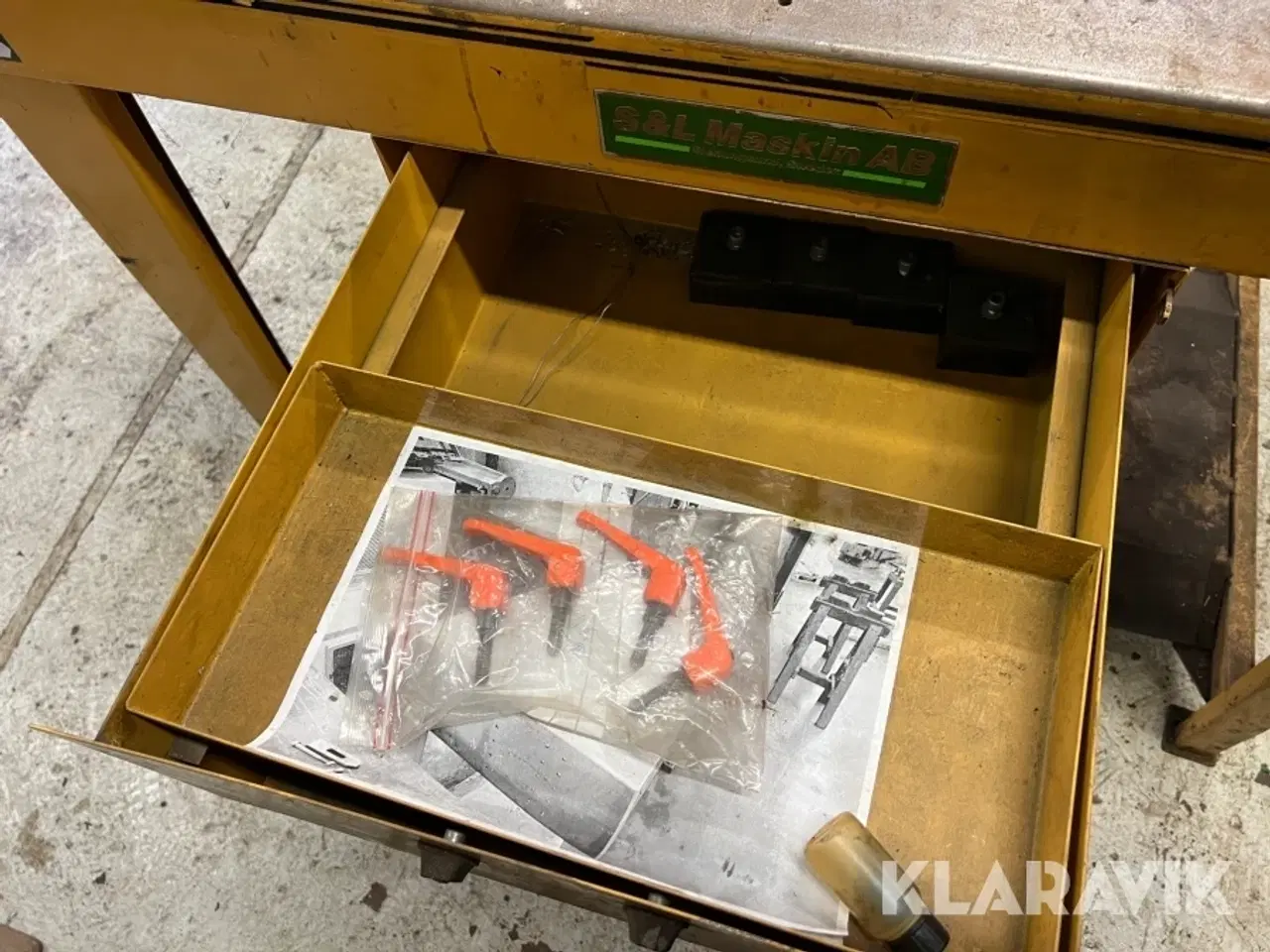 Billede 10 - Gevindskæremaskine på bord. S&L maskin AB PAT.APPL M8/Special