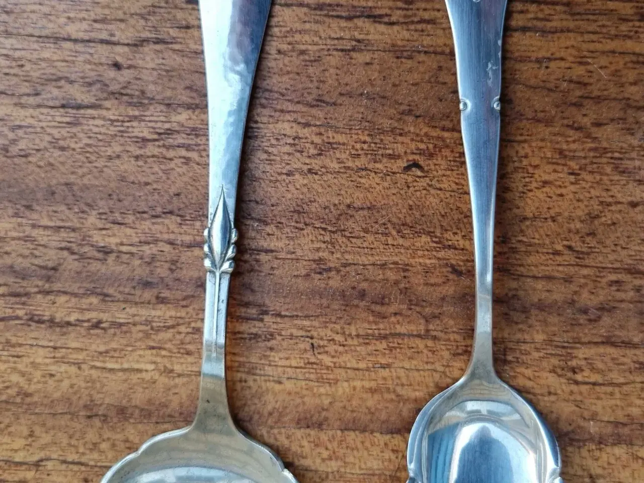 Billede 1 - Syltetøj skeer i sølv.