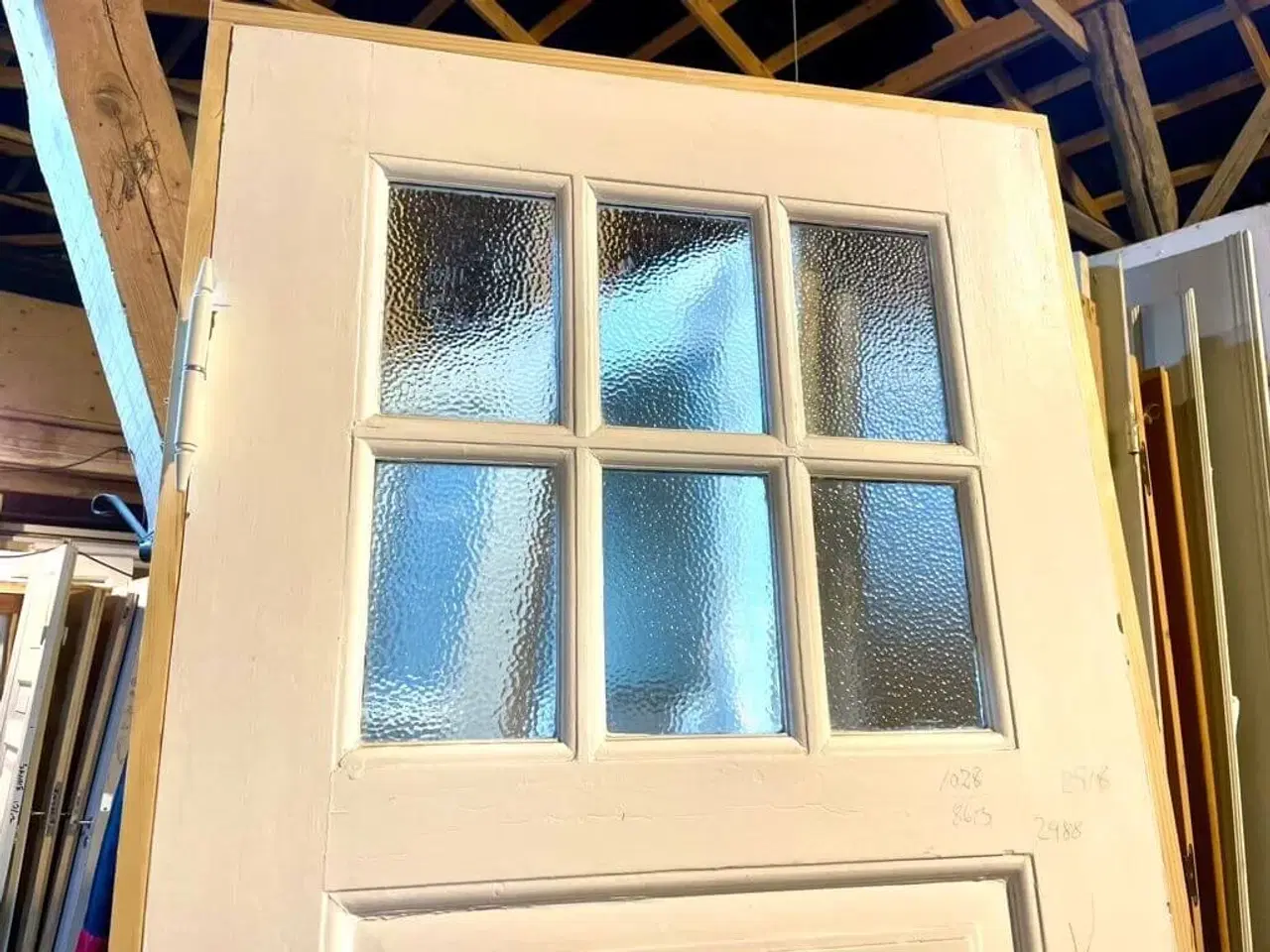 Billede 3 - Klassisk fyldningsdør m. glasparti