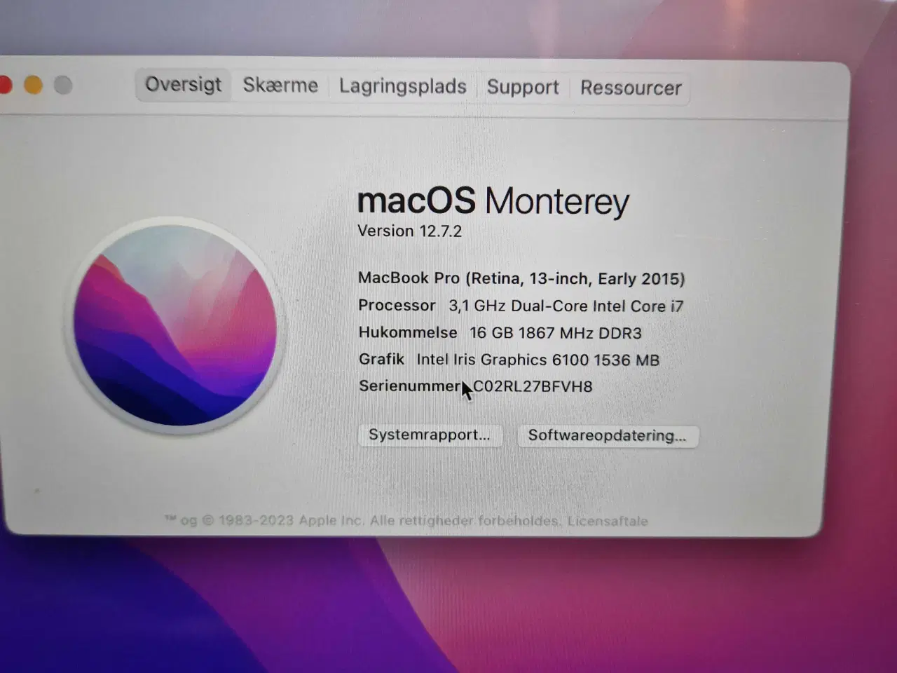 Billede 2 - MacBook 13" i7