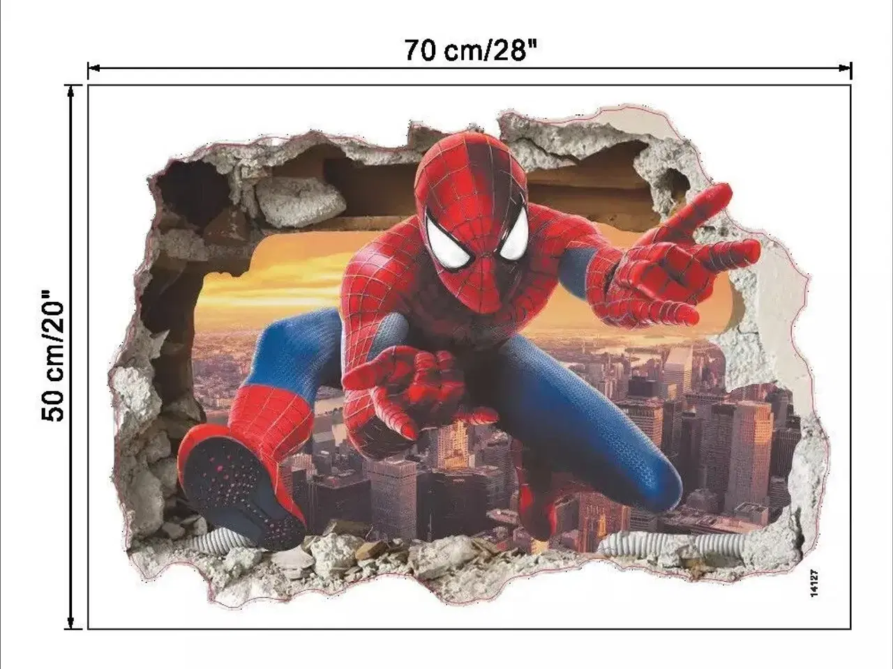 Billede 2 - Spiderman wallstickers wallsticker med Spiderman