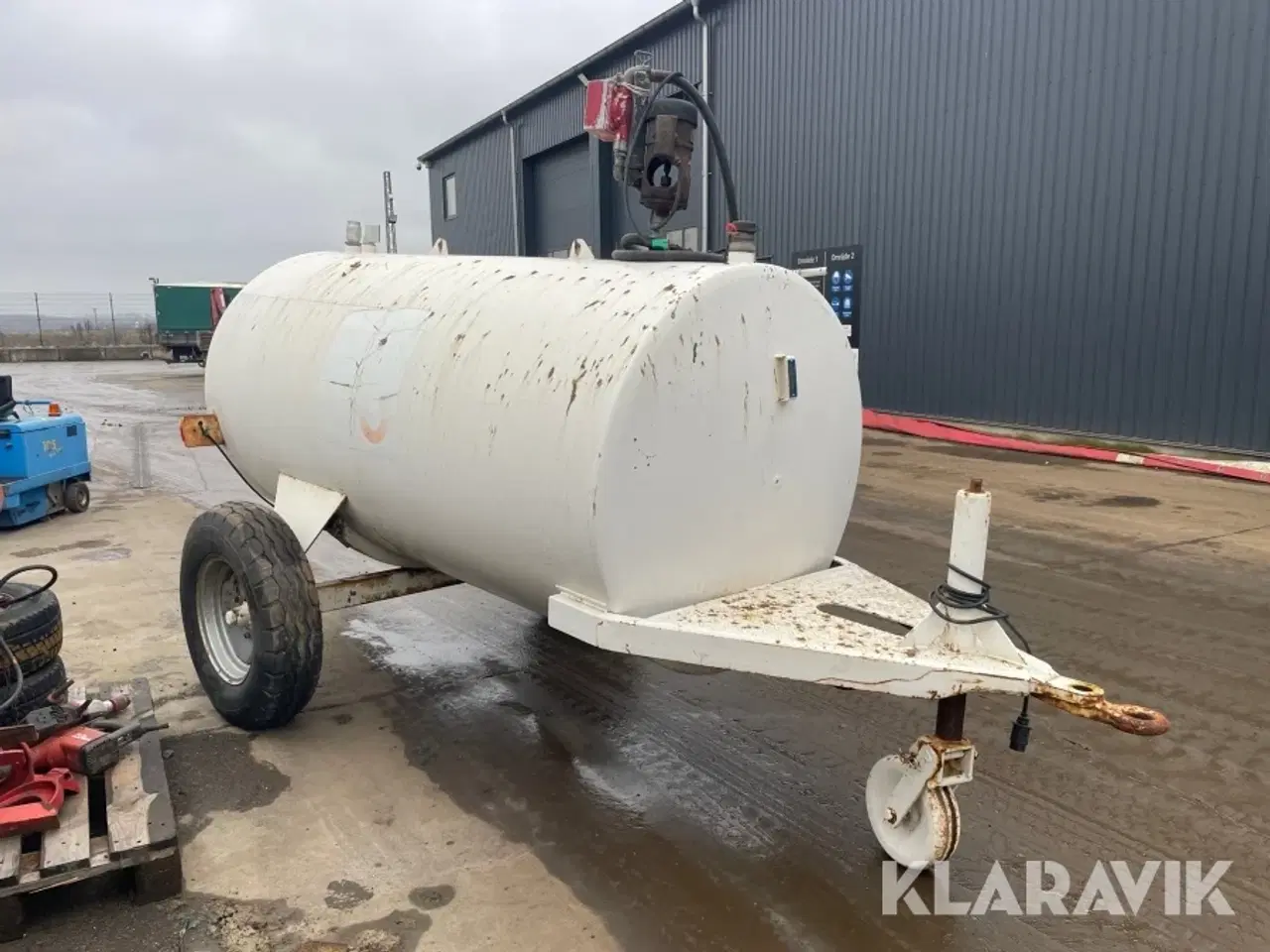 Billede 3 - Transportabel dieseltank med pumpe Roug 2500liters