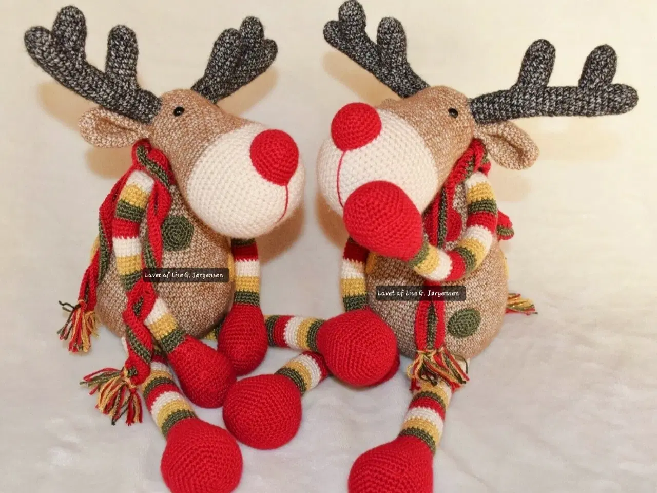 Billede 2 - Jule-rensdyr, håndarbejde
