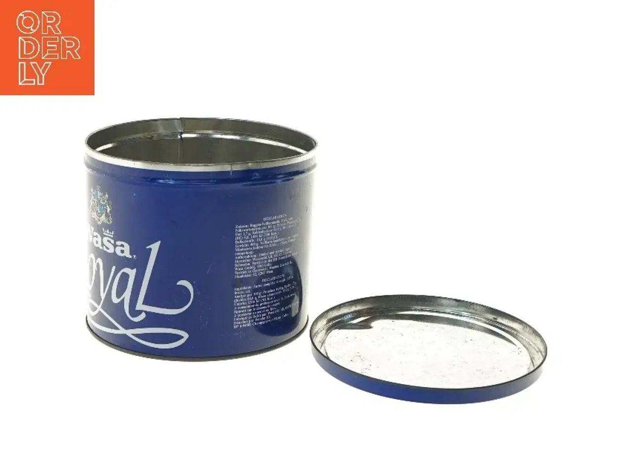 Billede 3 - Wasa Royal metalbeholder fra Wasa (str. Ø 19,5 cm længde 16 cm)