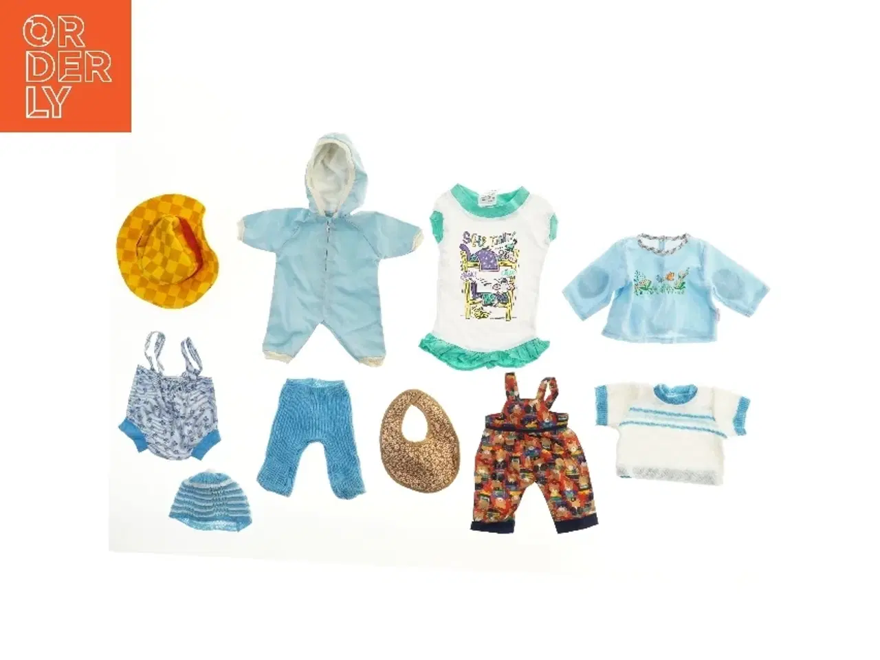 Billede 1 - Sæt tøj til dukker (str. 33 cm)