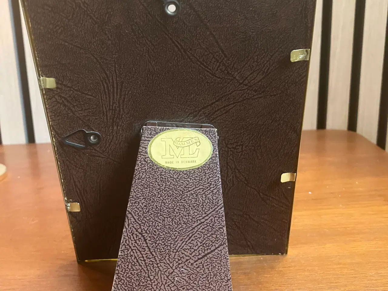 Billede 1 - Gammel metal ramme med buet glas