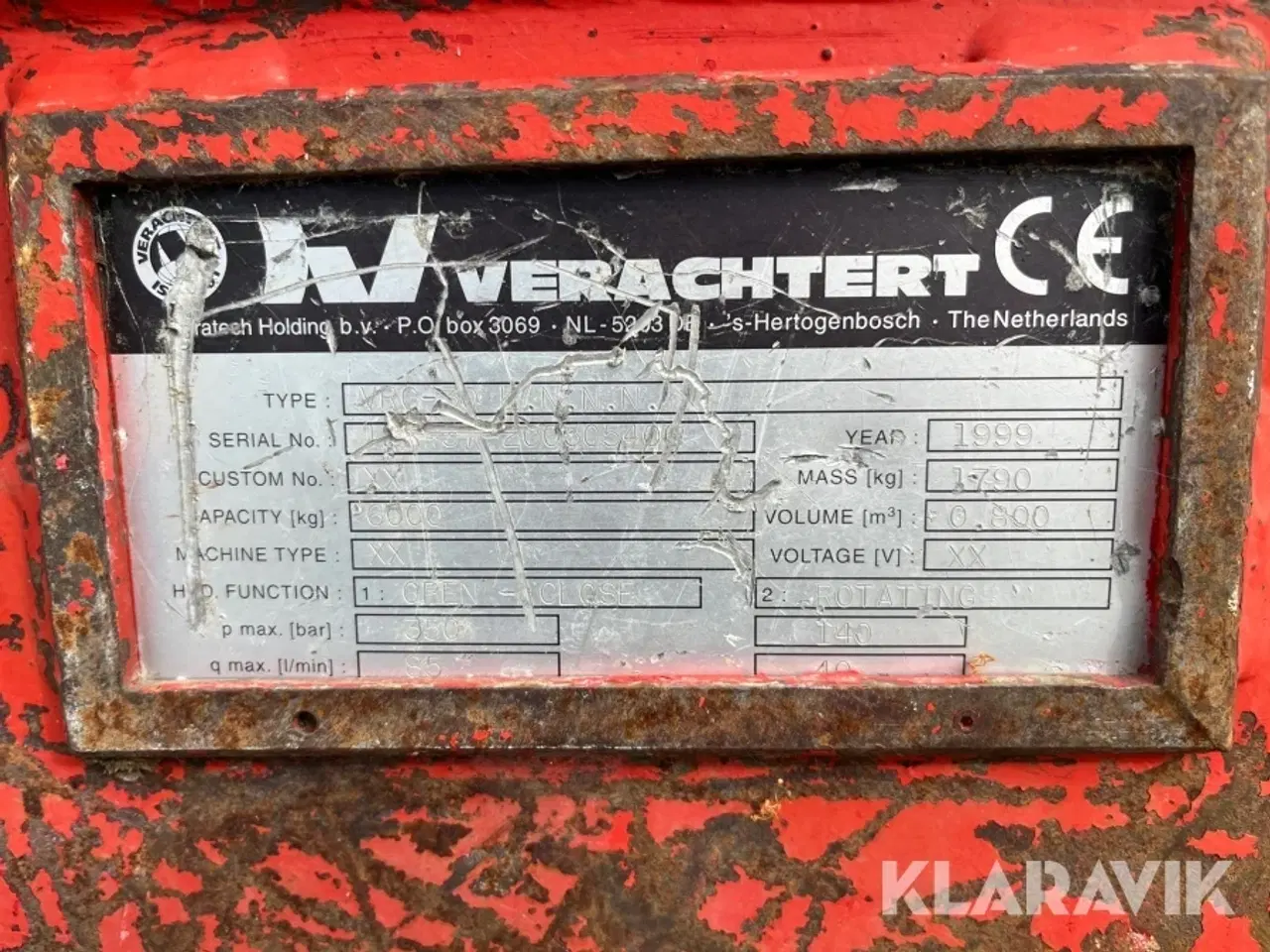 Billede 3 - Sortergrab Verachtert VRG-30 med rotation.