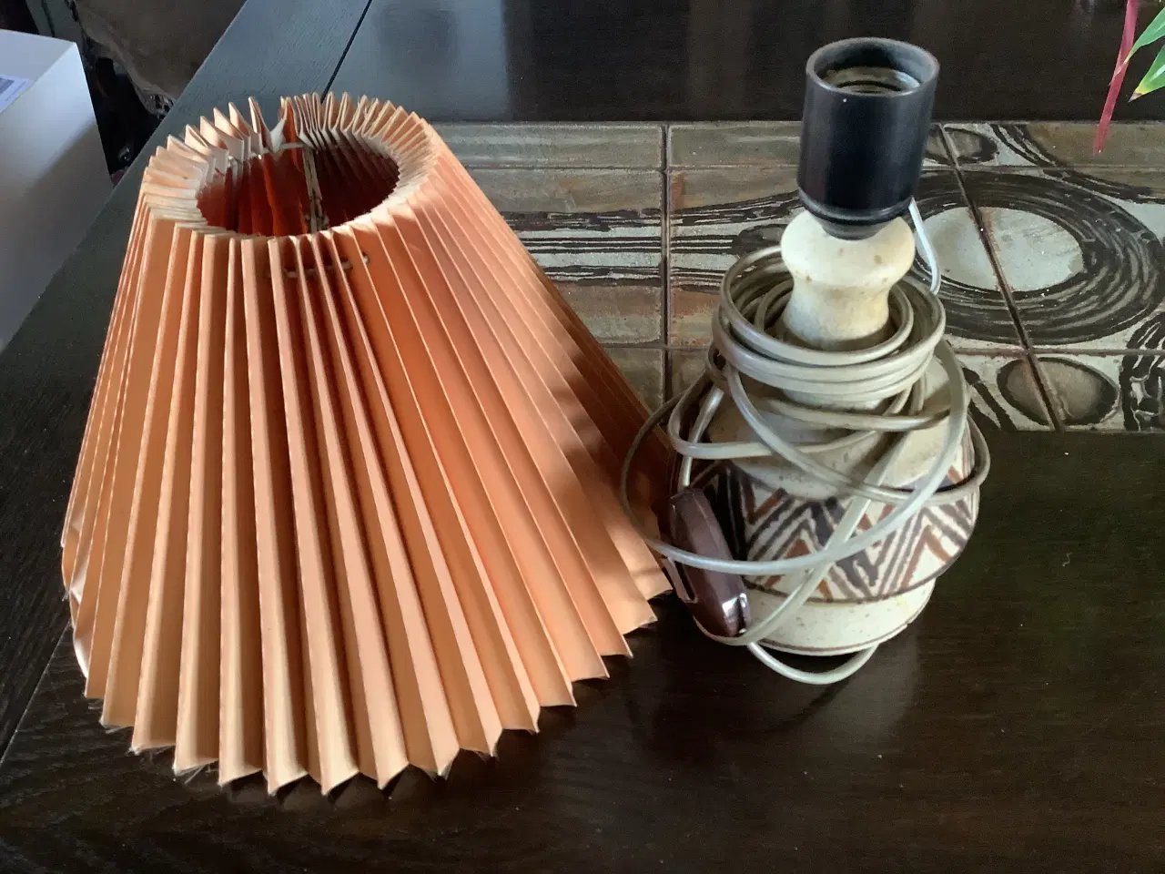 Billede 1 - Keramik bordlampe 